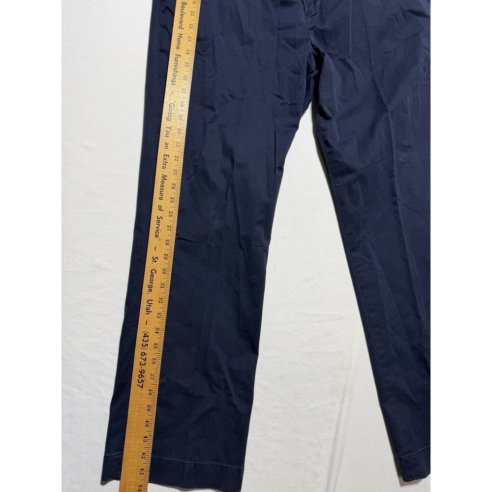 Polo Ralph Lauren Mens Navy Chino Pants 40x32 Stretch Classic Fit Cotton - Picture 2 of 12